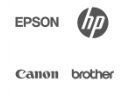 Epson, HP, Canon, Brother Logos